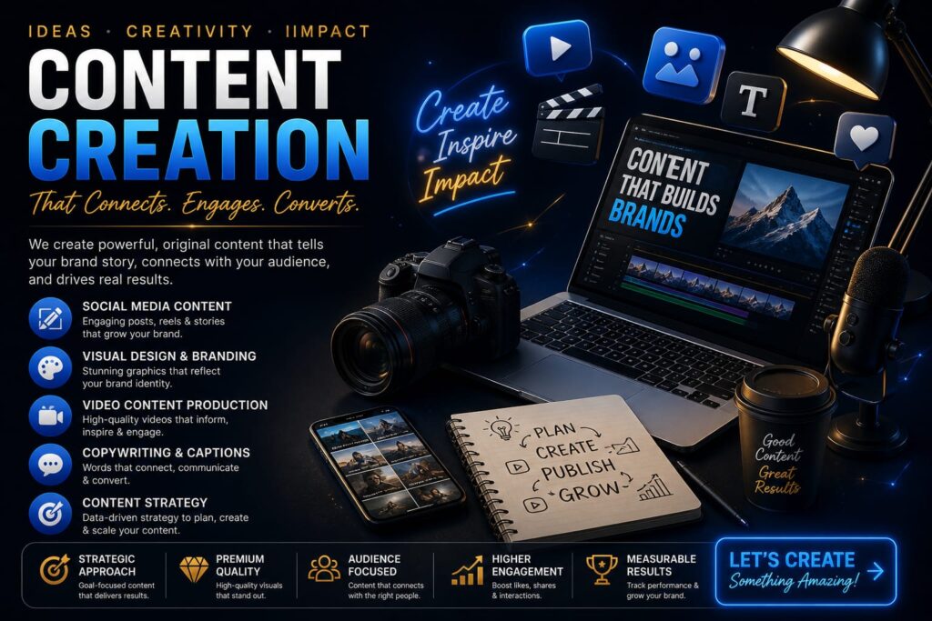 Content Creation That Captures Attention & Drives ResultsTurn Ideas Into Impactful Content