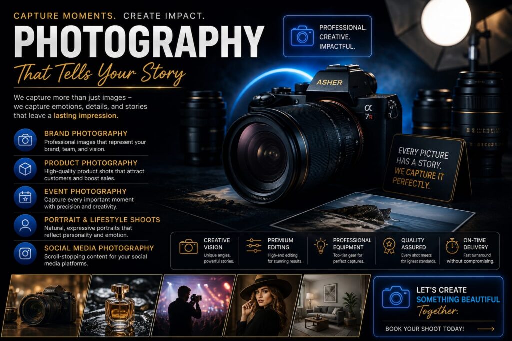 Photography That Tells Your StoryCapture Moments. Create Impact. Build Your Brand.