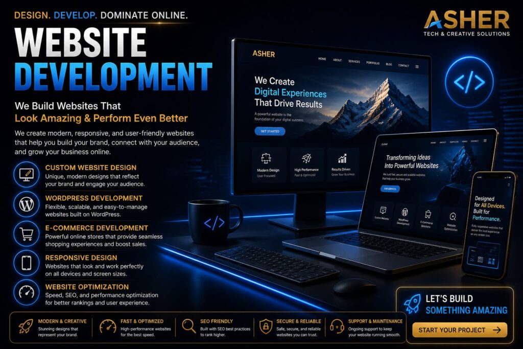 Website Development That Builds Powerful Digital ExperiencesDesign. Develop. Dominate Online.